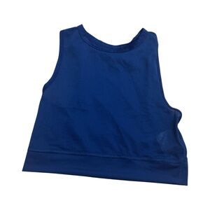 Nike Dri-FIT Mesh Navy Blue Size XS Cropped Tank Top